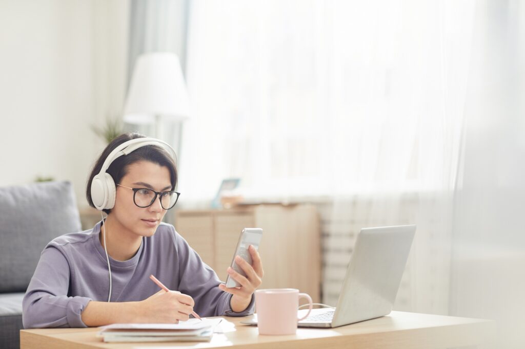 Taking online course